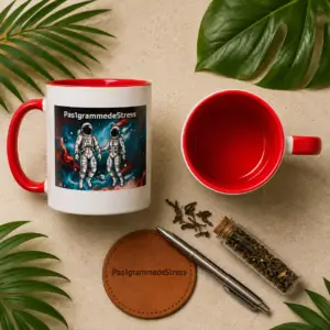 Mug Astronautes – Édition Cosmique "Pas1GrammeDeStress"
